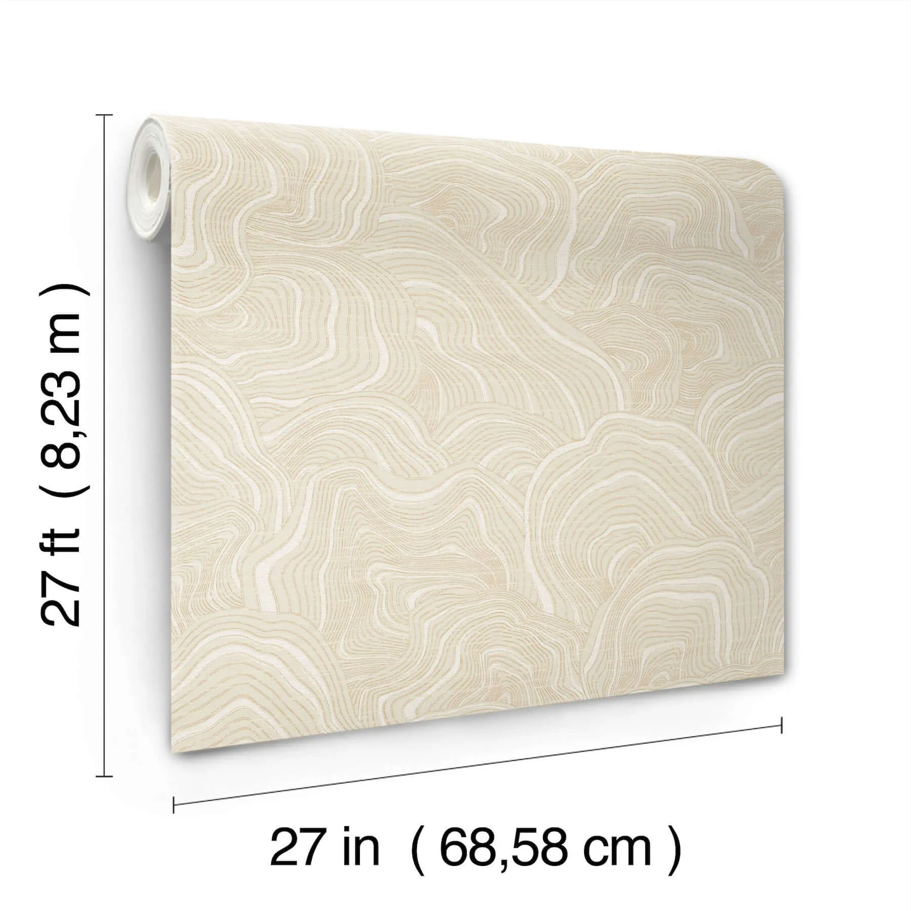 Ronald Redding Geodes - Cream Wallpaper | Buy Online Ronald Redding Geodes wallpaper, color Cream, SKU KT2161
