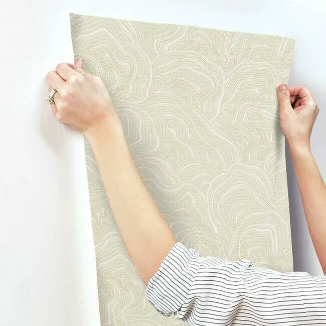 Ronald Redding Geodes - Cream Wallpaper | Buy Online Ronald Redding Geodes wallpaper, color Cream, SKU KT2161
