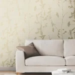 Ronald Redding Ginkgo Silhouette - Neutral Wallpaper | Buy Online Ronald Redding Ginkgo Silhouette wallpaper, color Neutral, SKU VR1511