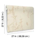 Ronald Redding Ginkgo Silhouette - Neutral Wallpaper | Buy Online Ronald Redding Ginkgo Silhouette wallpaper, color Neutral, SKU VR1511