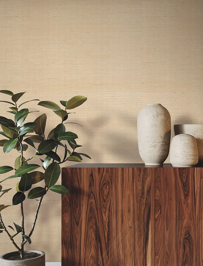Ronald Redding Glistening Sisal wallpaper, color Golden, SKU GRL88403