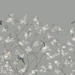 Ronald Redding Lingering Garden - Grey Wallpaper | Buy Online Ronald Redding Lingering Garden wallpaper, color Grey, SKU MU0313M