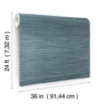 Ronald Redding Handcrafted Shimmering Paper wallpaper, color Denim, SKU GV0254