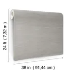 Ronald Redding Handcrafted Shimmering Paper wallpaper, color Grey, SKU GV0253