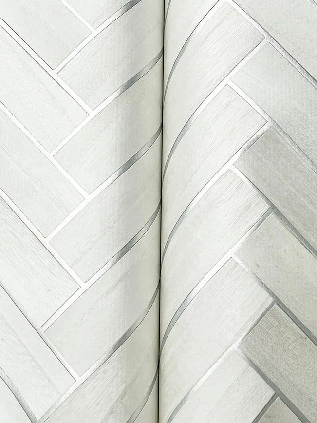 Ronald Redding Herringbone Wood Veneer - Apple Blossom Wallpaper | Buy Online Ronald Redding Herringbone Wood Veneer wallpaper, color Apple Blossom, SKU YGL7016