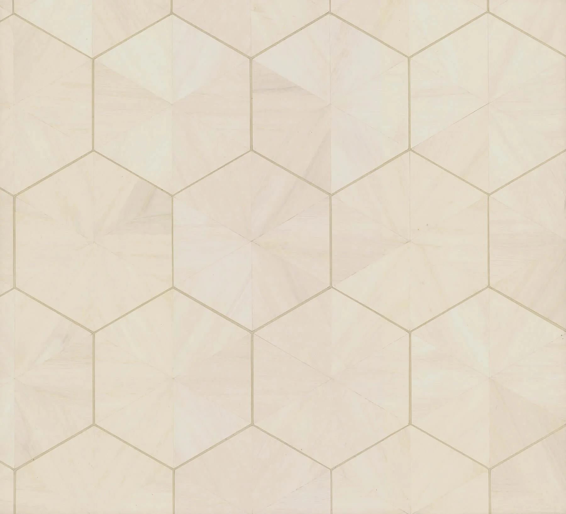 Ronald Redding Hexagram Wood Veneer wallpaper, color Ivory, SKU HO2101GV