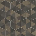 Ronald Redding Hexagram Wood Veneer - Smoke Wallpaper | Buy Online Ronald Redding Hexagram Wood Veneer wallpaper, color Smoke, SKU HO2103GV