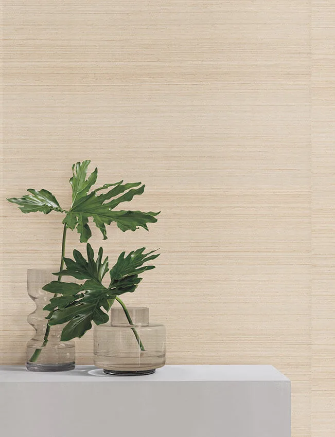 Ronald Redding Horizon Abaca wallpaper, color Shell, SKU YGL7072
