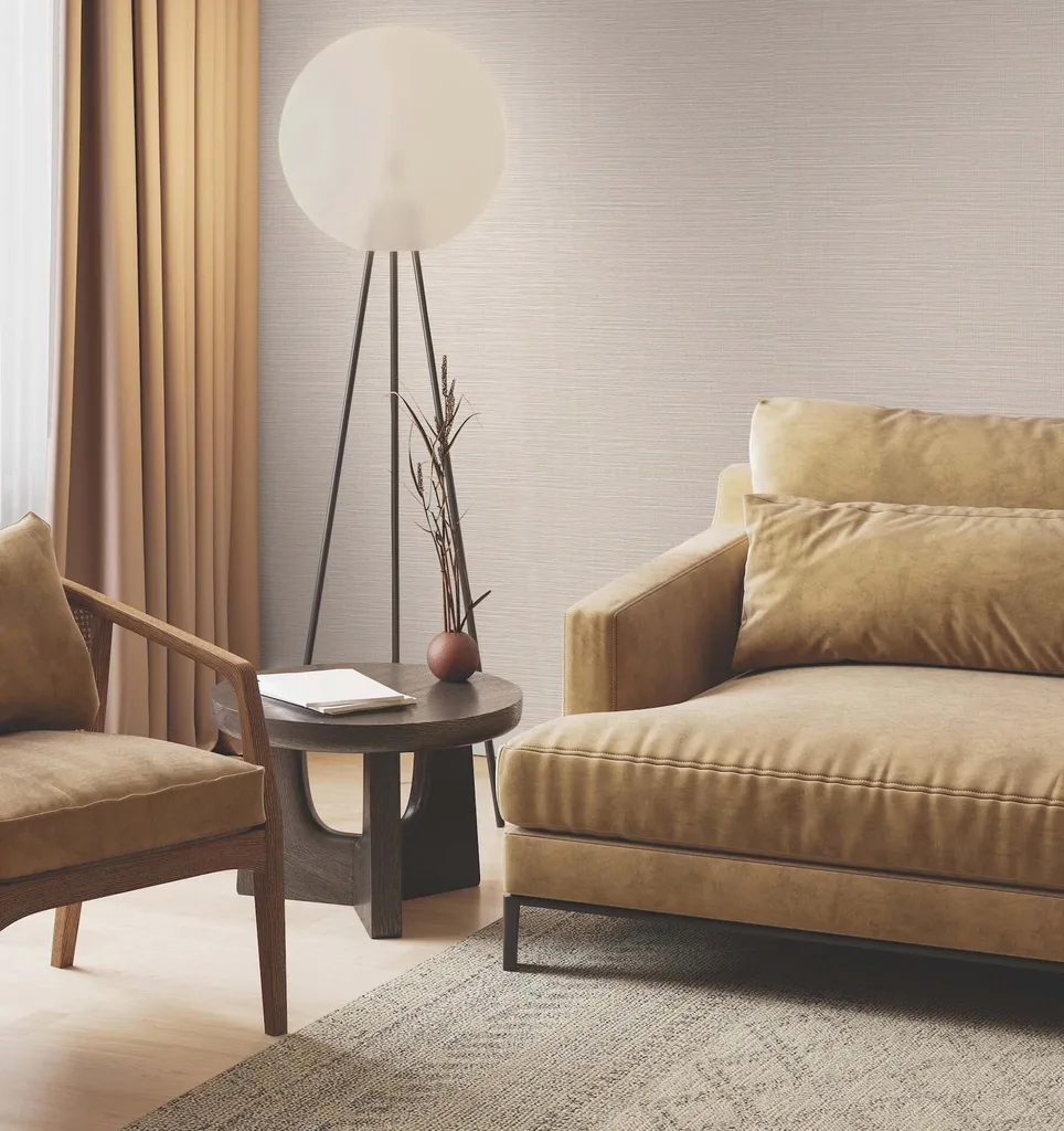 Ronald Redding Horizon Paperweave wallpaper, color Warm Neutral, SKU GV0223