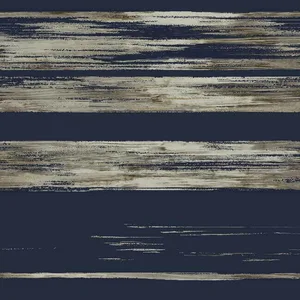 Ronald Redding Horizontal Dry Brush wallpaper, color Navy, SKU KT2154