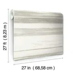 Ronald Redding Horizontal Dry Brush wallpaper, color White & Grey, SKU KT2155
