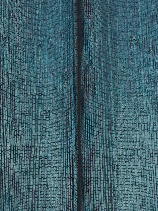 Ronald Redding Horizontal Jute - Bijou Blue Wallpaper | Buy Online Ronald Redding Horizontal Jute wallpaper, color Bijou Blue, SKU YGL7067