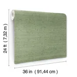 Ronald Redding Horizontal Jute wallpaper, color Evergreen, SKU YGL7068