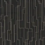 Ronald Redding Inlay Line - Black Wallpaper | Buy Online Ronald Redding Inlay Line wallpaper, color Black, SKU GV0256