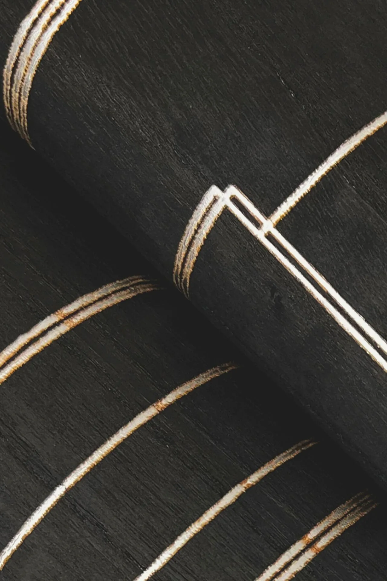 Ronald Redding Inlay Line - Black Wallpaper | Buy Online Ronald Redding Inlay Line wallpaper, color Black, SKU GV0256