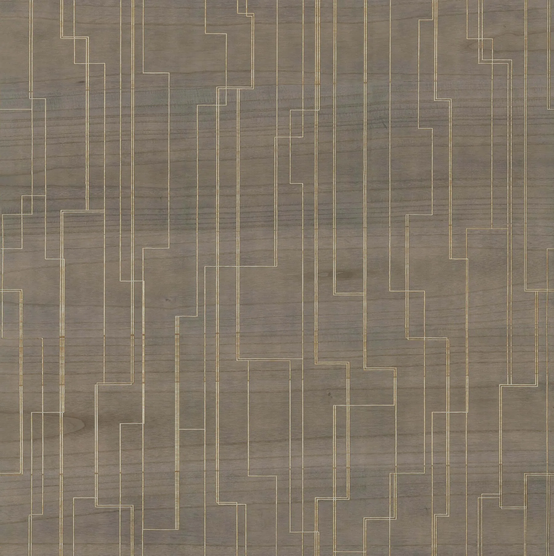 Ronald Redding Inlay Line wallpaper, color Mink, SKU GV0259