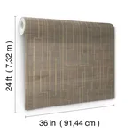 Ronald Redding Inlay Line wallpaper, color Mink, SKU GV0259