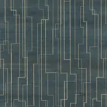 Ronald Redding Inlay Line wallpaper, color Peacock, SKU GV0258