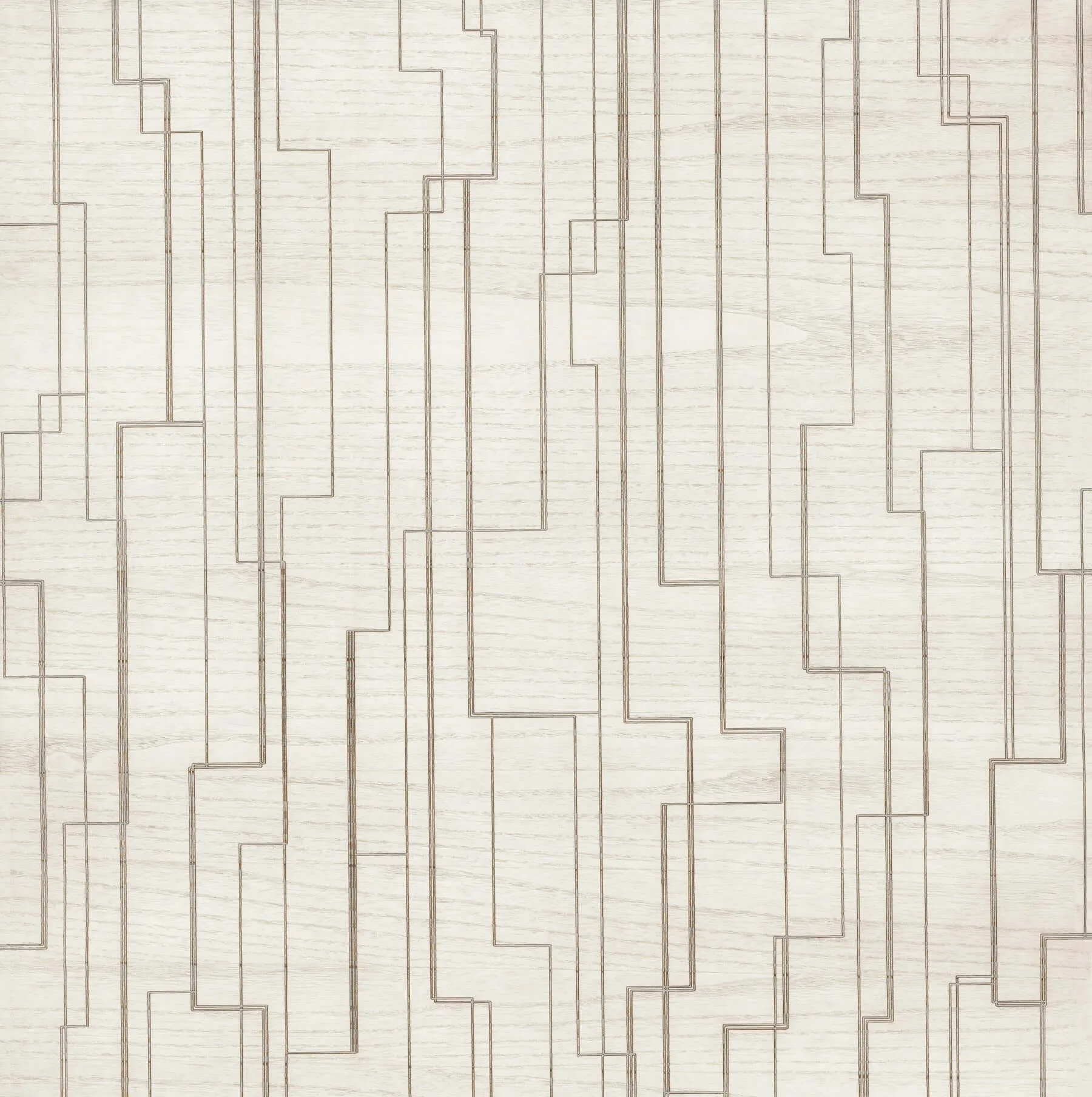 Ronald Redding Inlay Line wallpaper, color White, SKU GV0257