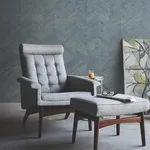 Ronald Redding Interlocking Wood - Ocean Wallpaper | Buy Online Ronald Redding Interlocking Wood wallpaper, color Ocean, SKU GV0242