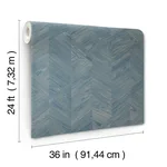 Ronald Redding Interlocking Wood - Ocean Wallpaper | Buy Online Ronald Redding Interlocking Wood wallpaper, color Ocean, SKU GV0242