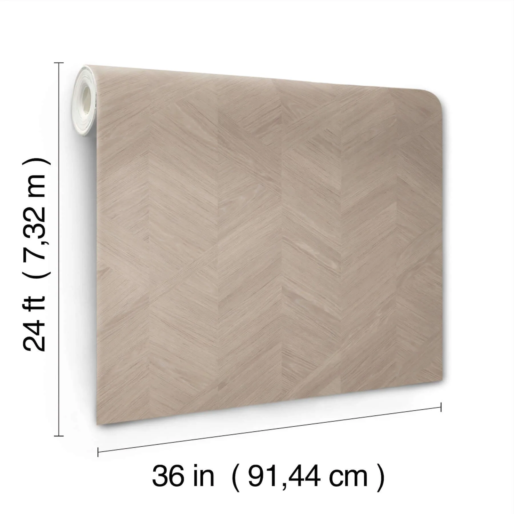 Ronald Redding Interlocking Wood - Taupe Wallpaper | Buy Online Ronald Redding Interlocking Wood wallpaper, color Taupe, SKU GV0243