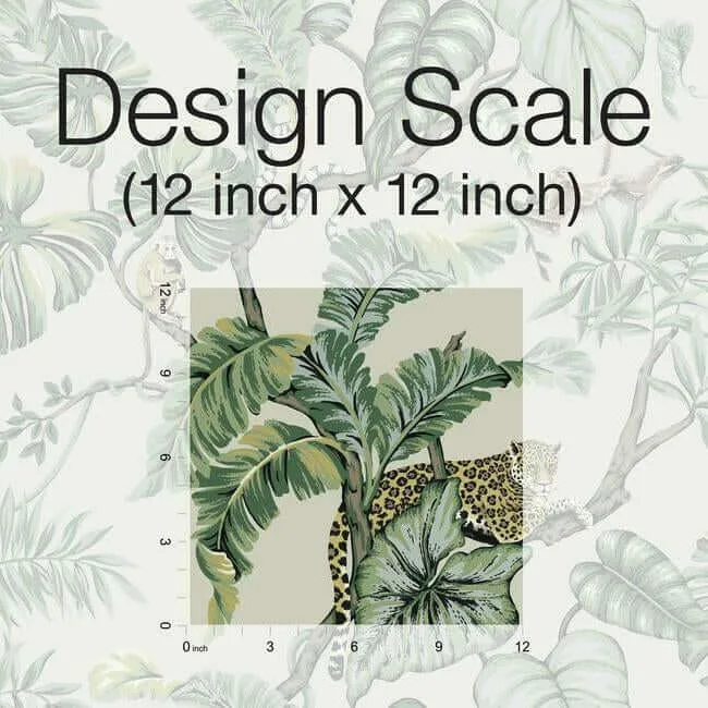 Ronald Redding Jungle Cat wallpaper, color Beige, SKU HO2144