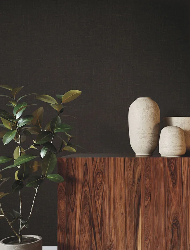 Ronald Redding Jute Weave wallpaper, color Brown, SKU GRL88387