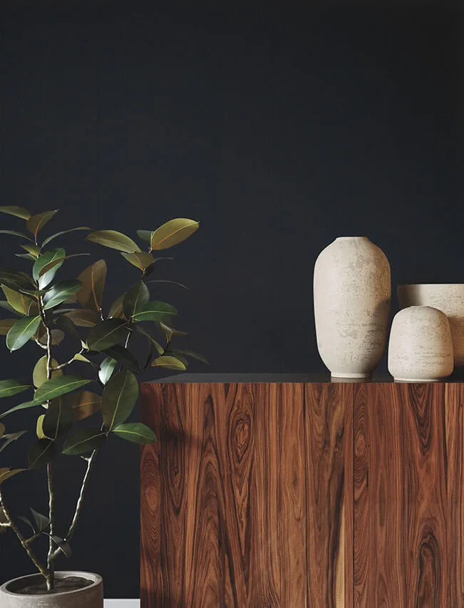 Ronald Redding Jute Weave wallpaper, color Navy, SKU GRL88383