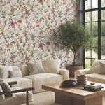 Ronald Redding Kimora's Garden - Ivory Wallpaper | Buy Online Ronald Redding Kimora's Garden wallpaper, color Ivory, SKU ZA8039