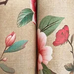 Ronald Redding Kimora's Garden - Linen Wallpaper | Buy Online Ronald Redding Kimora's Garden wallpaper, color Linen, SKU ZA8037