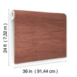 Ronald Redding Knotted Grass - Brick Wallpaper | Buy Online Ronald Redding Knotted Grass wallpaper, color Brick, SKU GV0233