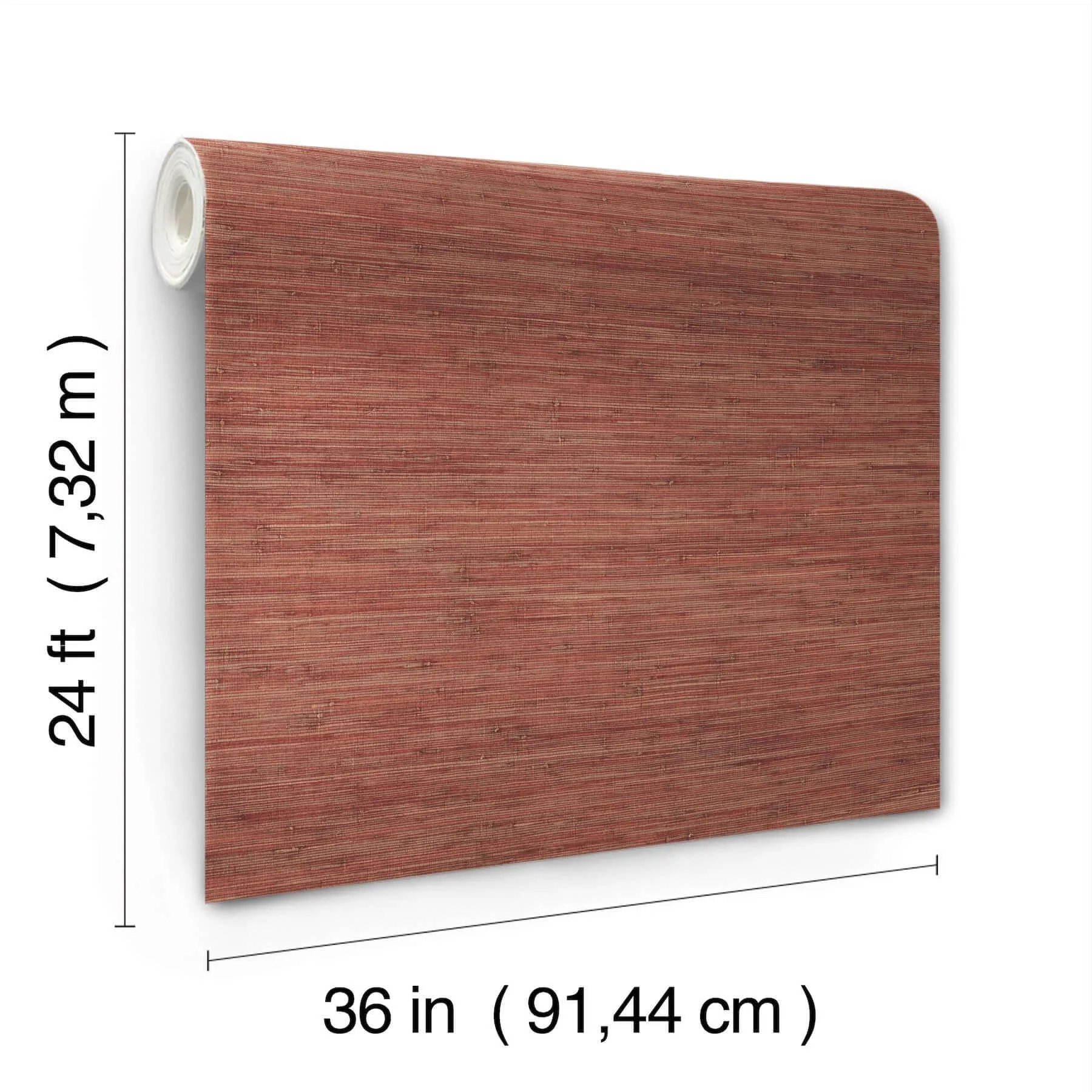 Ronald Redding Knotted Grass - Brick Wallpaper | Buy Online Ronald Redding Knotted Grass wallpaper, color Brick, SKU GV0233