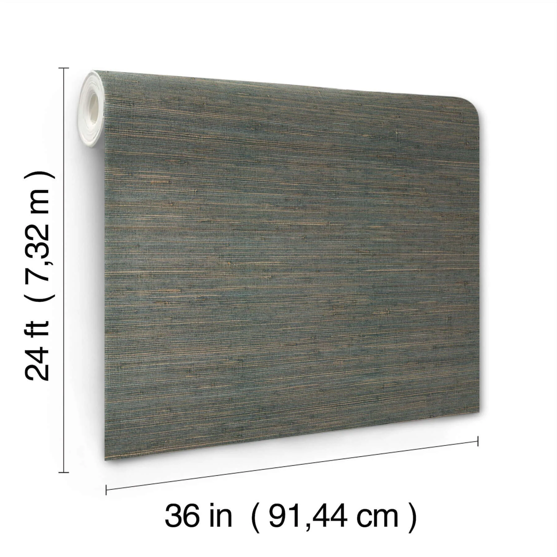 Ronald Redding Knotted Grass - Dark Teal Wallpaper | Buy Online Ronald Redding Knotted Grass wallpaper, color Dark Teal, SKU GV0234