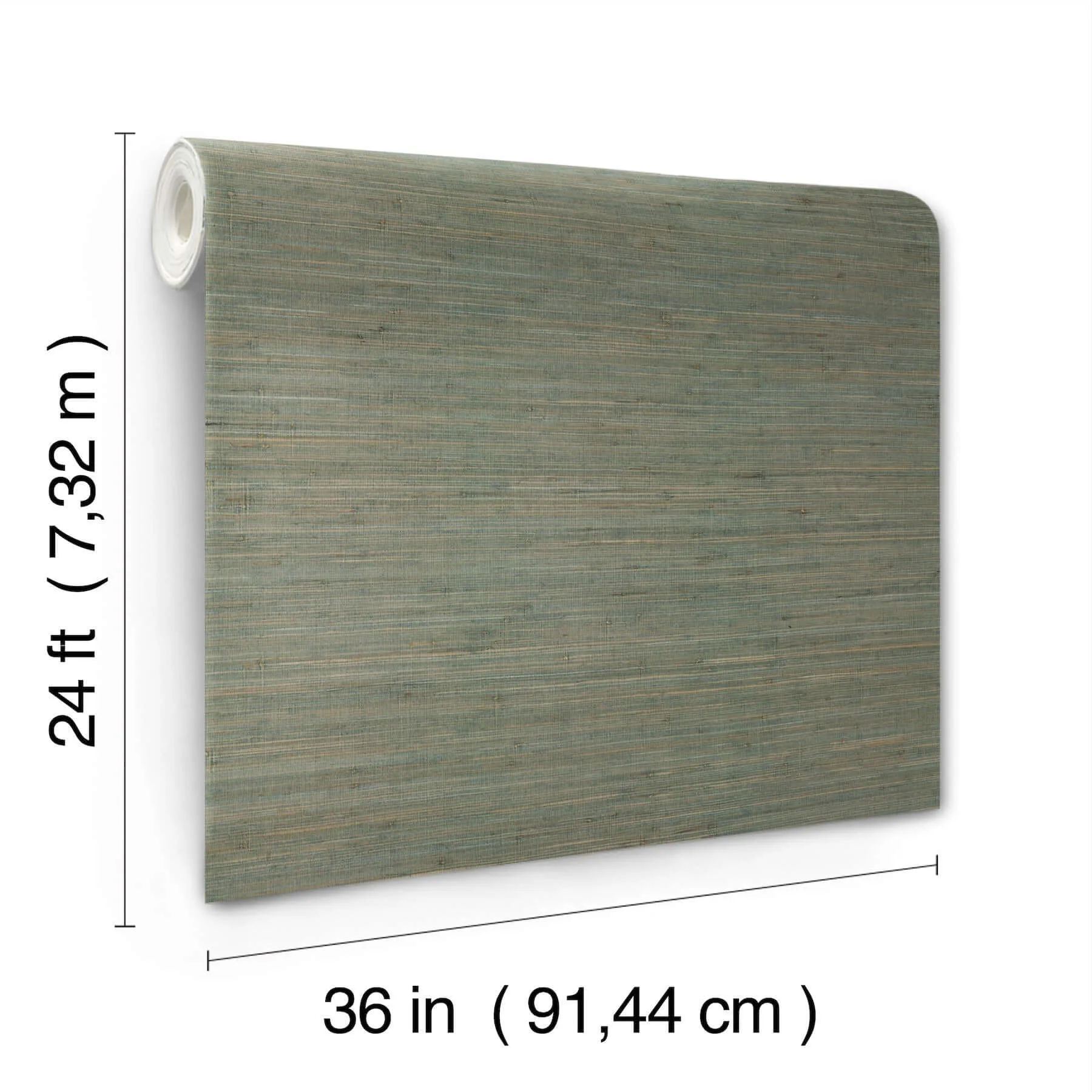 Ronald Redding Knotted Grass - Spruce Wallpaper | Buy Online Ronald Redding Knotted Grass wallpaper, color Spruce, SKU GV0232