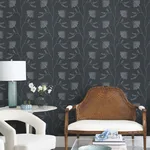 Ronald Redding Laelynn - Navy Wallpaper | Buy Online Ronald Redding Laelynn wallpaper, color Navy, SKU MX9608