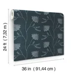 Ronald Redding Laelynn - Navy Wallpaper | Buy Online Ronald Redding Laelynn wallpaper, color Navy, SKU MX9608