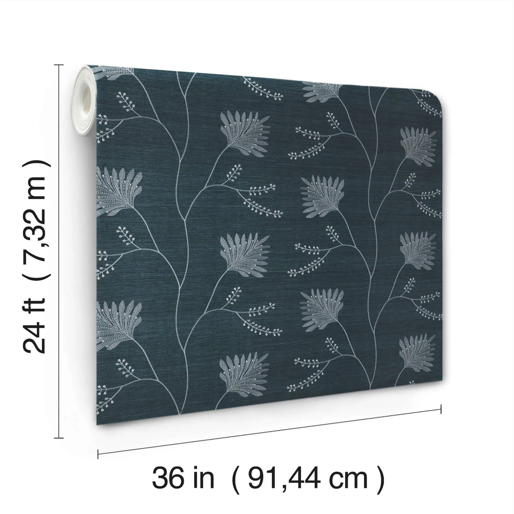 Ronald Redding Laelynn - Navy Wallpaper | Buy Online Ronald Redding Laelynn wallpaper, color Navy, SKU MX9608