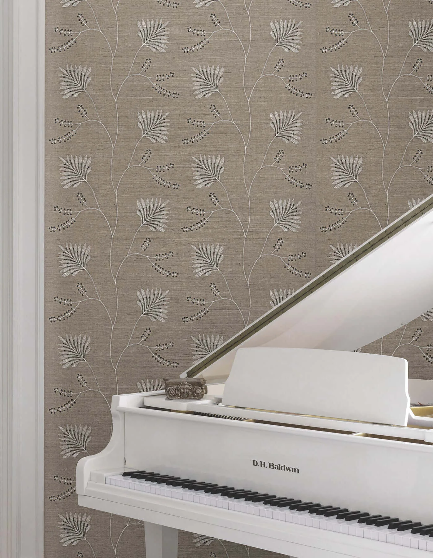 Ronald Redding Laelynn wallpaper, color Taupe, SKU MX9607