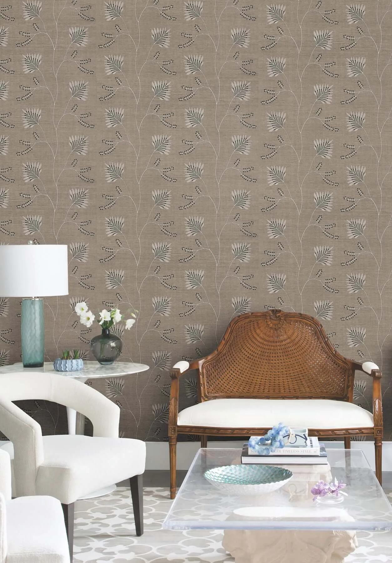 Ronald Redding Laelynn - Taupe Wallpaper | Buy Online Ronald Redding Laelynn wallpaper, color Taupe, SKU MX9607