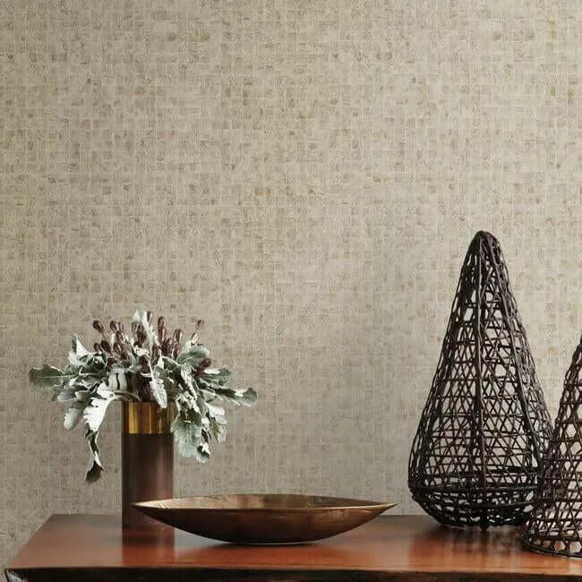 Ronald Redding Leather Lux - Beige Wallpaper | Buy Online Ronald Redding Leather Lux wallpaper, color Beige, SKU HO2118