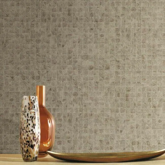 Ronald Redding Leather Lux - Beige Wallpaper | Buy Online Ronald Redding Leather Lux wallpaper, color Beige, SKU HO2118