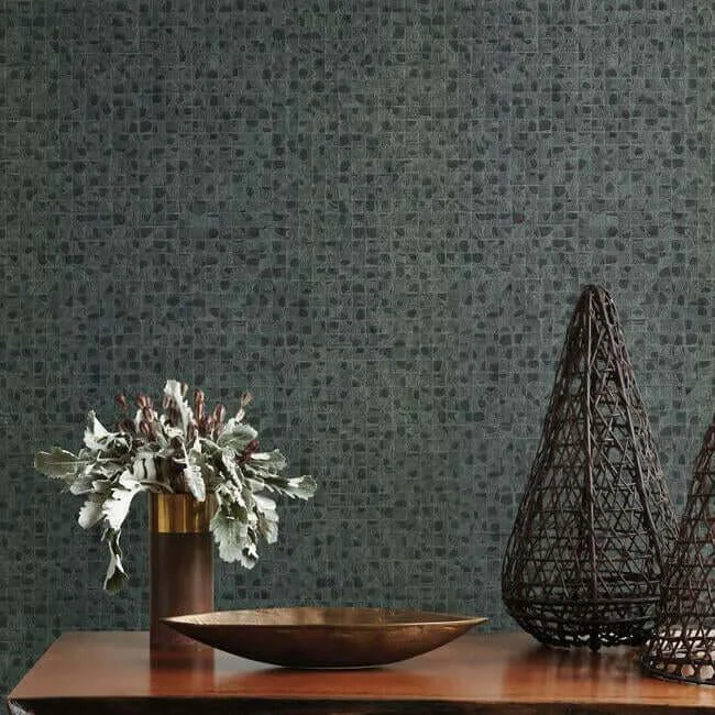 Ronald Redding Leather Lux - Dark Green Wallpaper | Buy Online Ronald Redding Leather Lux wallpaper, color Dark Green, SKU HO2116