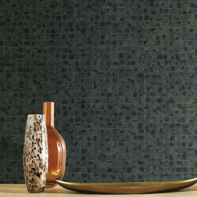 Ronald Redding Leather Lux - Dark Green Wallpaper | Buy Online Ronald Redding Leather Lux wallpaper, color Dark Green, SKU HO2116