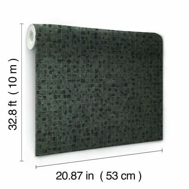 Ronald Redding Leather Lux - Dark Green Wallpaper | Buy Online Ronald Redding Leather Lux wallpaper, color Dark Green, SKU HO2116