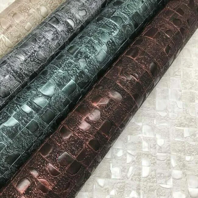 Ronald Redding Leather Lux - Dark Green Wallpaper | Buy Online Ronald Redding Leather Lux wallpaper, color Dark Green, SKU HO2116