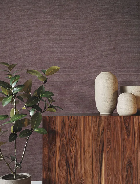 Ronald Redding Linen Levels wallpaper, color Fig, SKU YGL7080