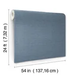 Ronald Redding Linen Levels wallpaper, color Indigo, SKU YGL7065