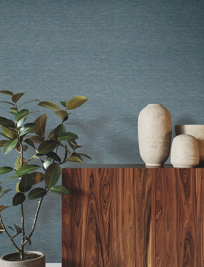 Ronald Redding Linen Levels wallpaper, color Mediterranean, SKU GRL88390