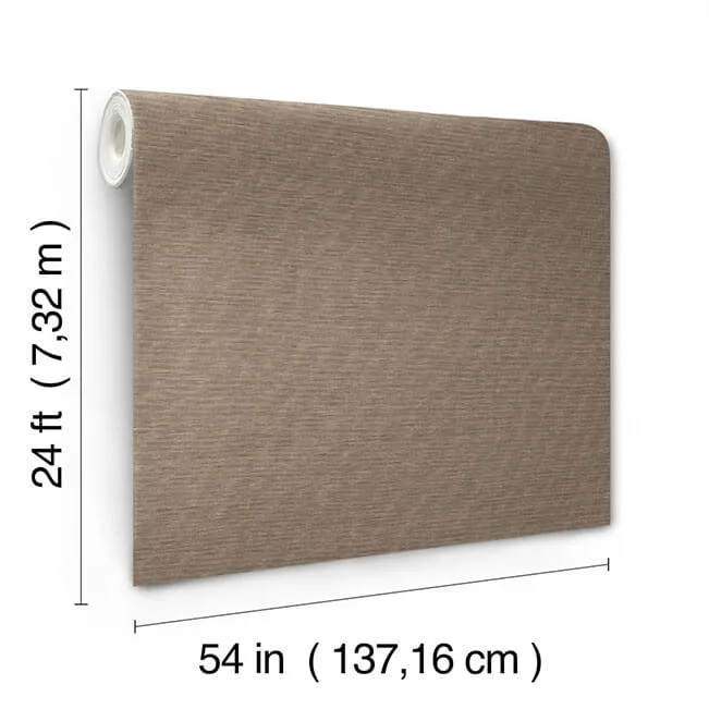 Ronald Redding Linen Levels wallpaper, color Portabella, SKU YGL7014